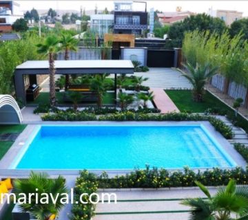 اجرای محوطه سازی باغ و ویلا در کردان | معماری اول