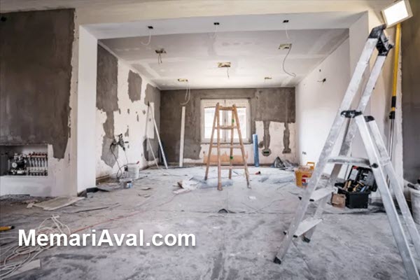مراحل اجرای خدمات بازسازی ساختمان در گاندی