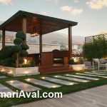 اجرای محوطه سازی ویلا لوکس در تهران